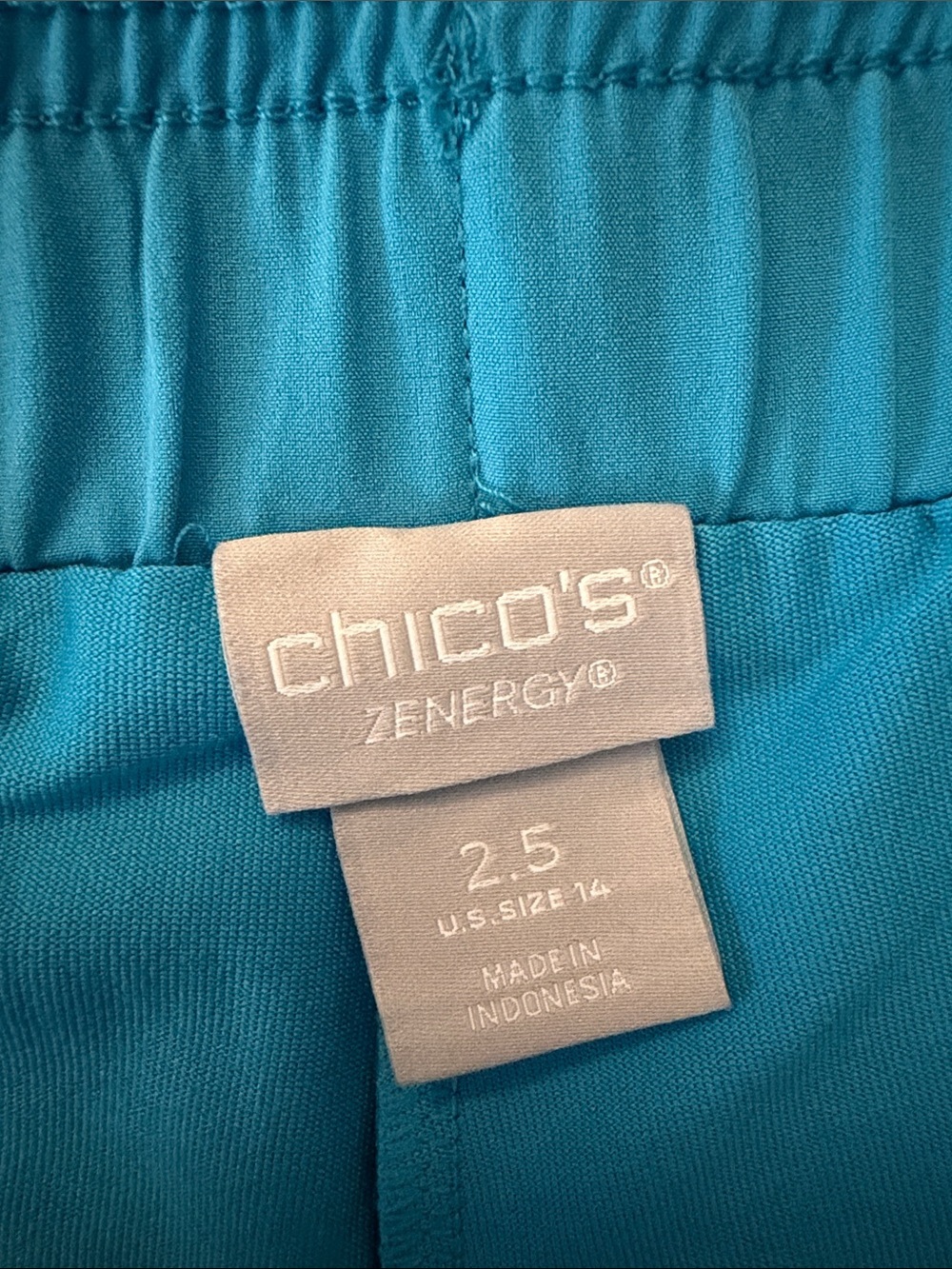 Chico's zenergy blue skirt skort size 14 - Picture 5 of 5